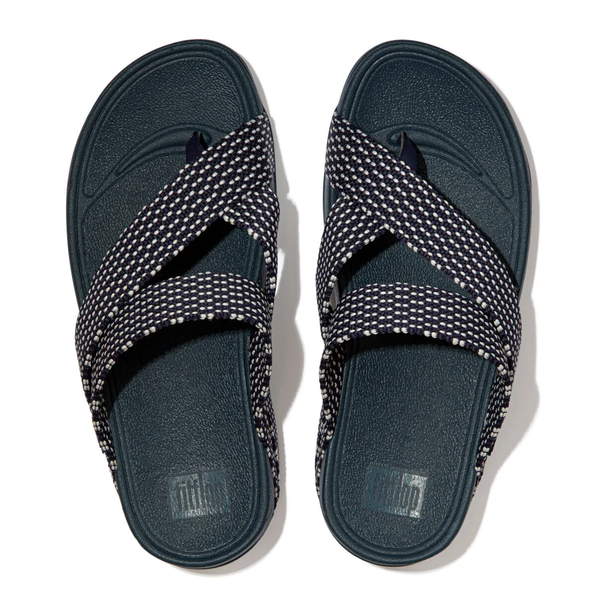 SLING Men's Dotted-Weave Toe-Post Sandals